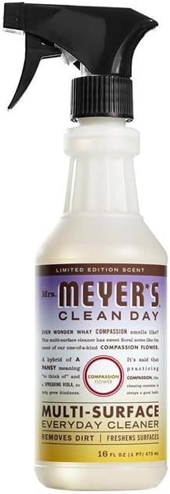 MRS. MEYER'S CLEAN DAY Multi-Surface Everyday Cleaner, Compassion Flower Scent, 16 Ounce Bottle | Amazon (US)
