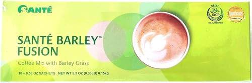 Santé Barley Fusion Coffee Mix with Barley Grass (15g x 10 sachets) | Amazon (US)