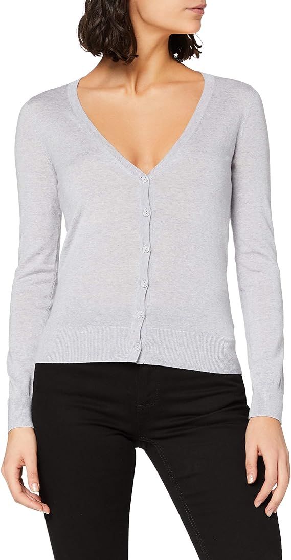 MERAKI Women's Merino V Neck Cardigan | Amazon (US)