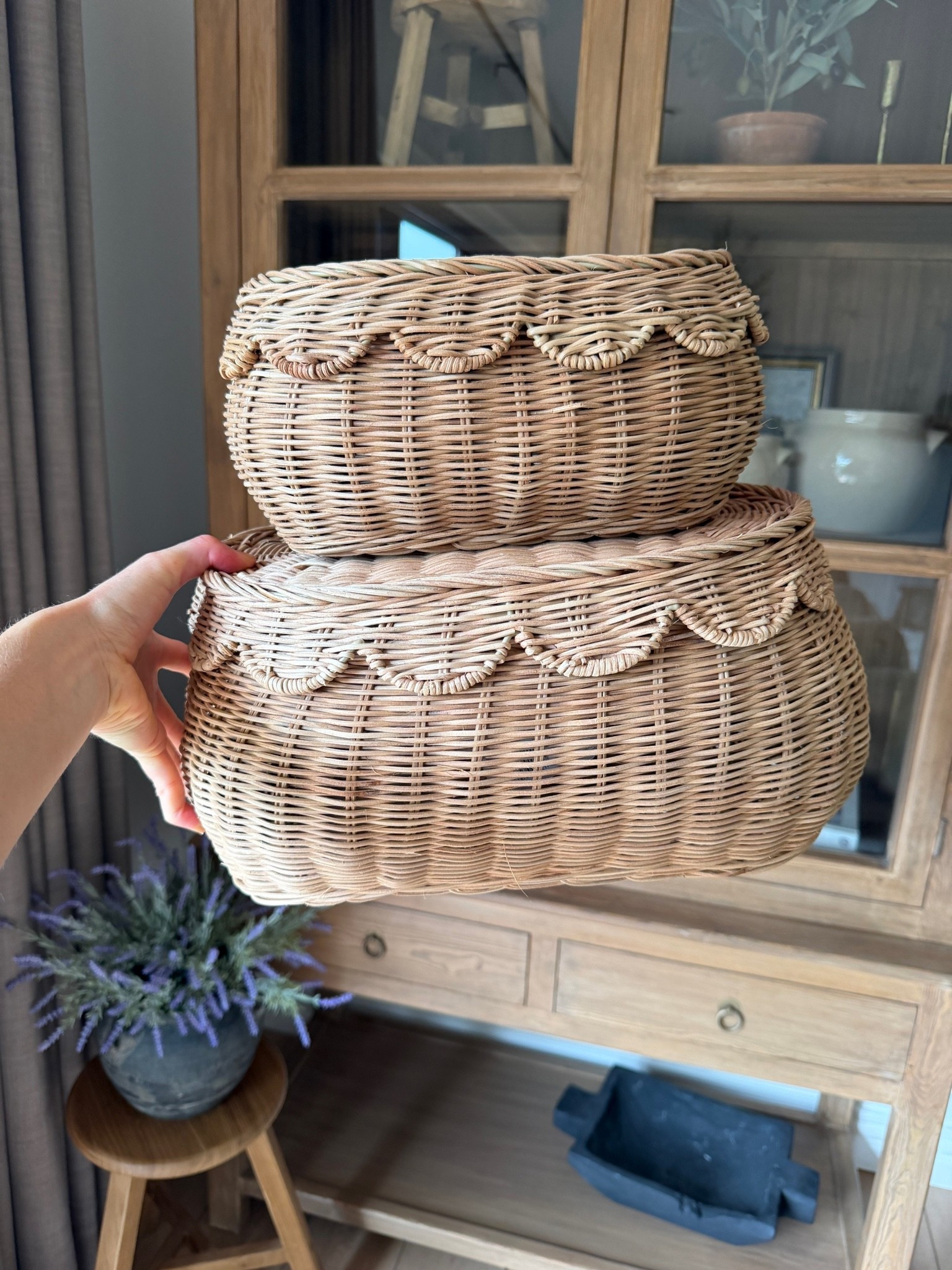 can confirm, I’m still obsessed with this scalloped basket set from Amazon.

#LTKsale #LTKfall #LTKhome