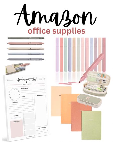 Office supplies from Amazon! 
| amazon | home office | girly office | pens | highlighters | school supplies | college | school | planner | stationary | office | amazon finds | best of amazon | aesthetic, TikTok | 

#LTKunder50 #LTKFind 

#LTKfindsunder50 #LTKhome