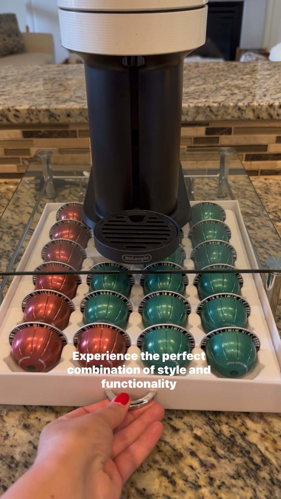 Coffee bar Nespresso pods organizer for the coffee bar counter. I love that it comes in white to match my Nespresso coffee machine coffee 🫘 ☕️ 
🔑 holiday gift idea, home gifts, Christmas gifts 

#LTKGiftGuide #LTKHoliday #LTKhome