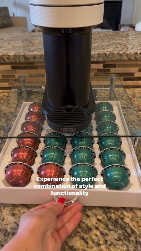 Coffee bar Nespresso pods organizer for the coffee bar counter. I love that it comes in white to match my Nespresso coffee machine coffee 🫘 ☕️ 
🔑 holiday gift idea, home gifts, Christmas gifts 

#LTKGiftGuide #LTKHoliday #LTKhome