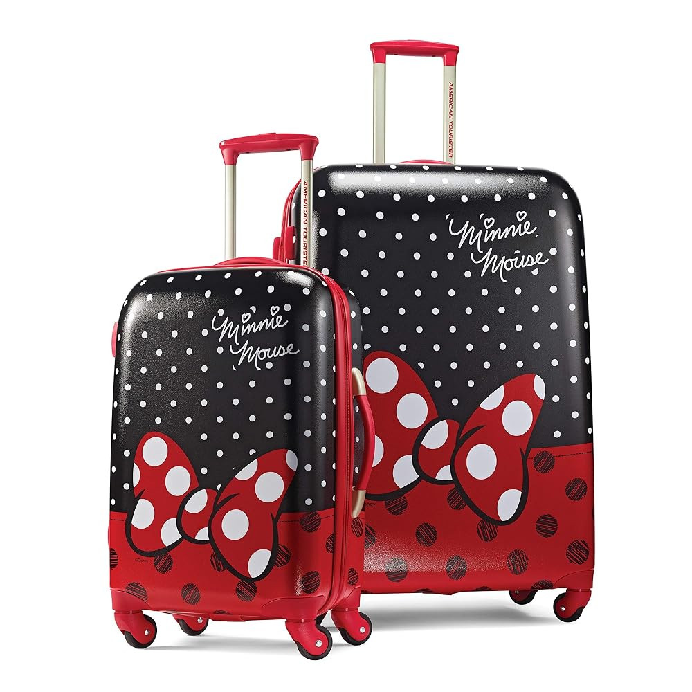 American Tourister Disney Hardside Luggage with Spinner Wheels, Minnie Mouse Red Bow, 2-Piece Set... | Amazon (US)