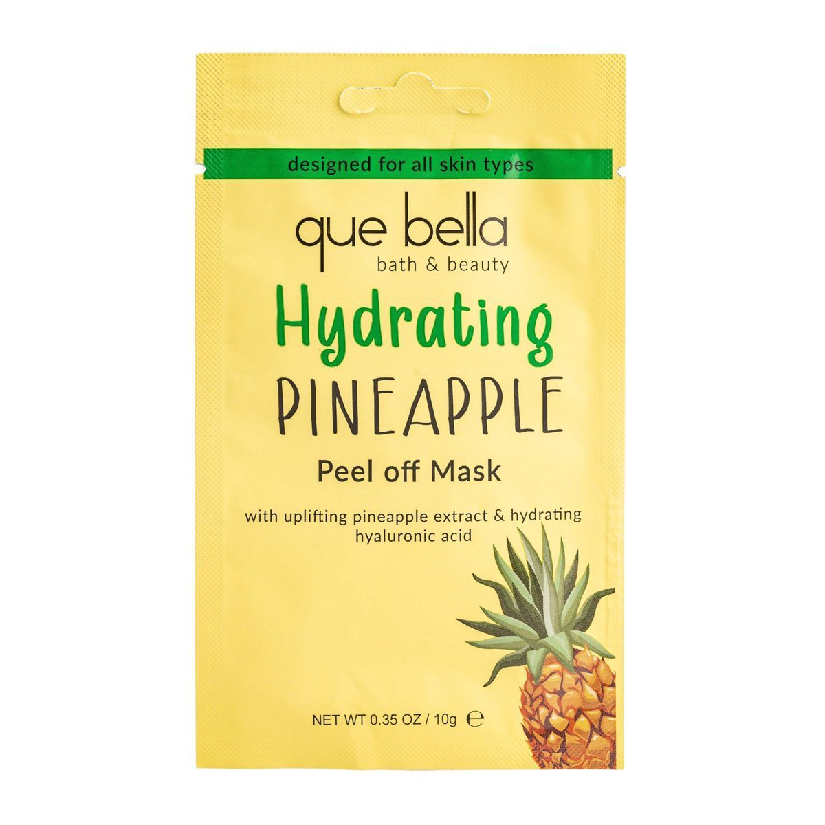 Que Bella Hydrating Pineapple Peel Off Mask - 0.35oz | Target