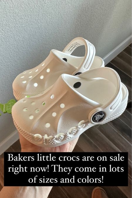 Toddler crocs on major sale! These are bakers favorite shoes! 

#LTKshoecrush #LTKkids #LTKsalealert