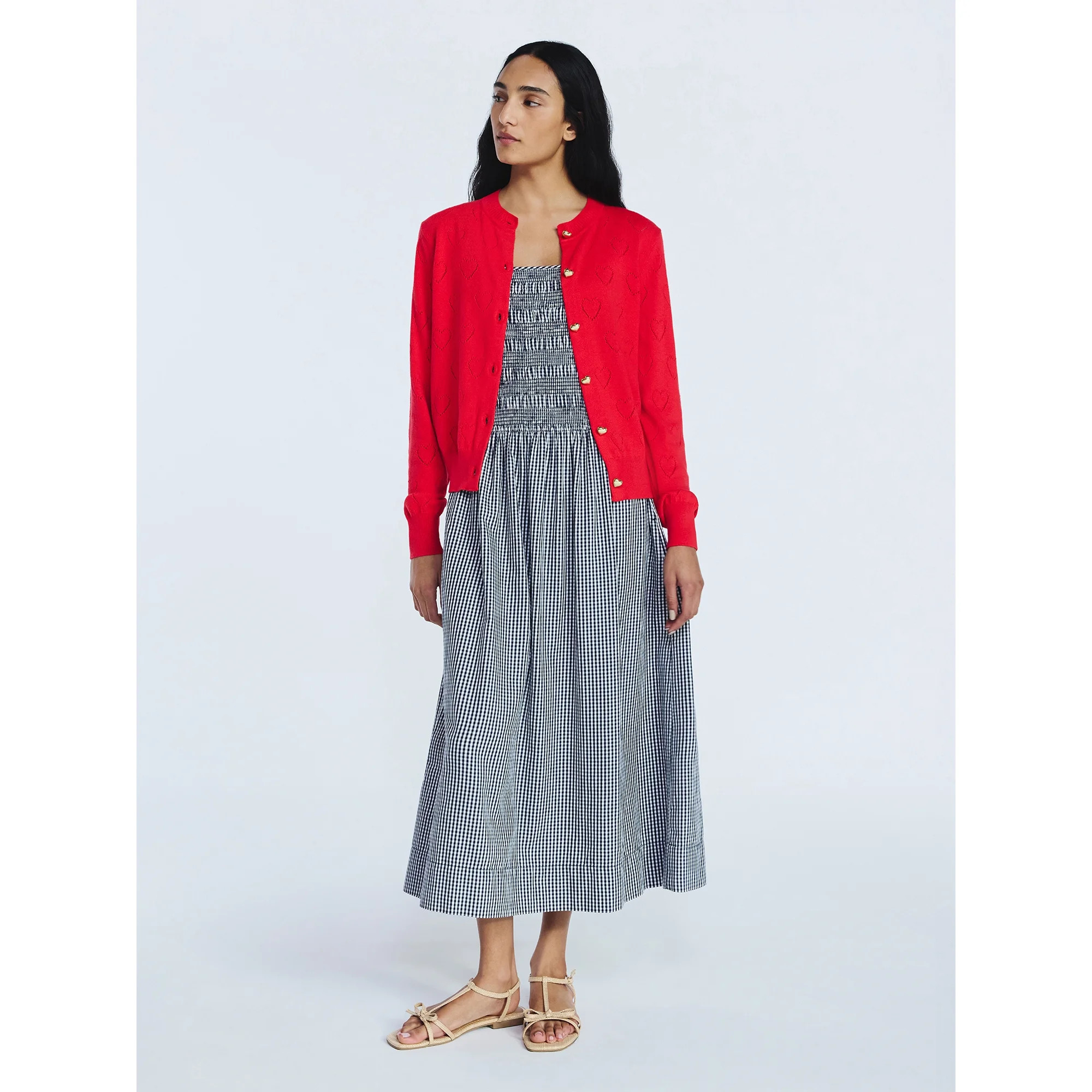 Free Assembly Women's and Women's Plus Heart Cardigan Sweater with Long Sleeves, Lightweight, Siz... | Walmart (US)