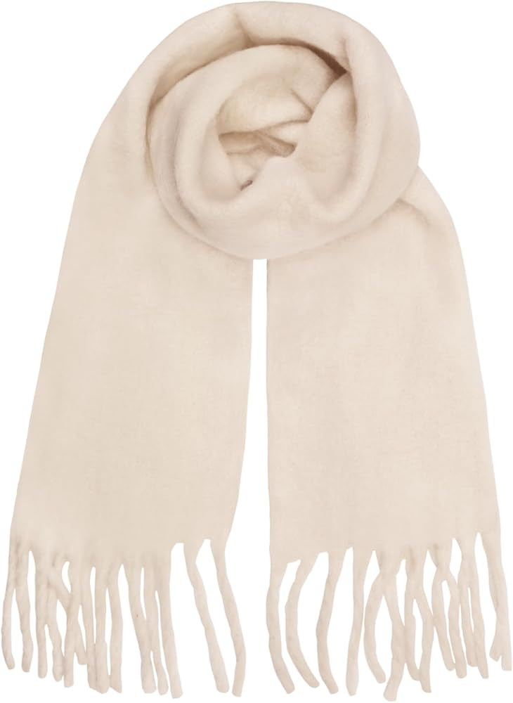 Womens Scarf Winter Big Colorful Checked Thick Warm Soft Scarves Casual Tassel Blanket Scarf | Amazon (US)