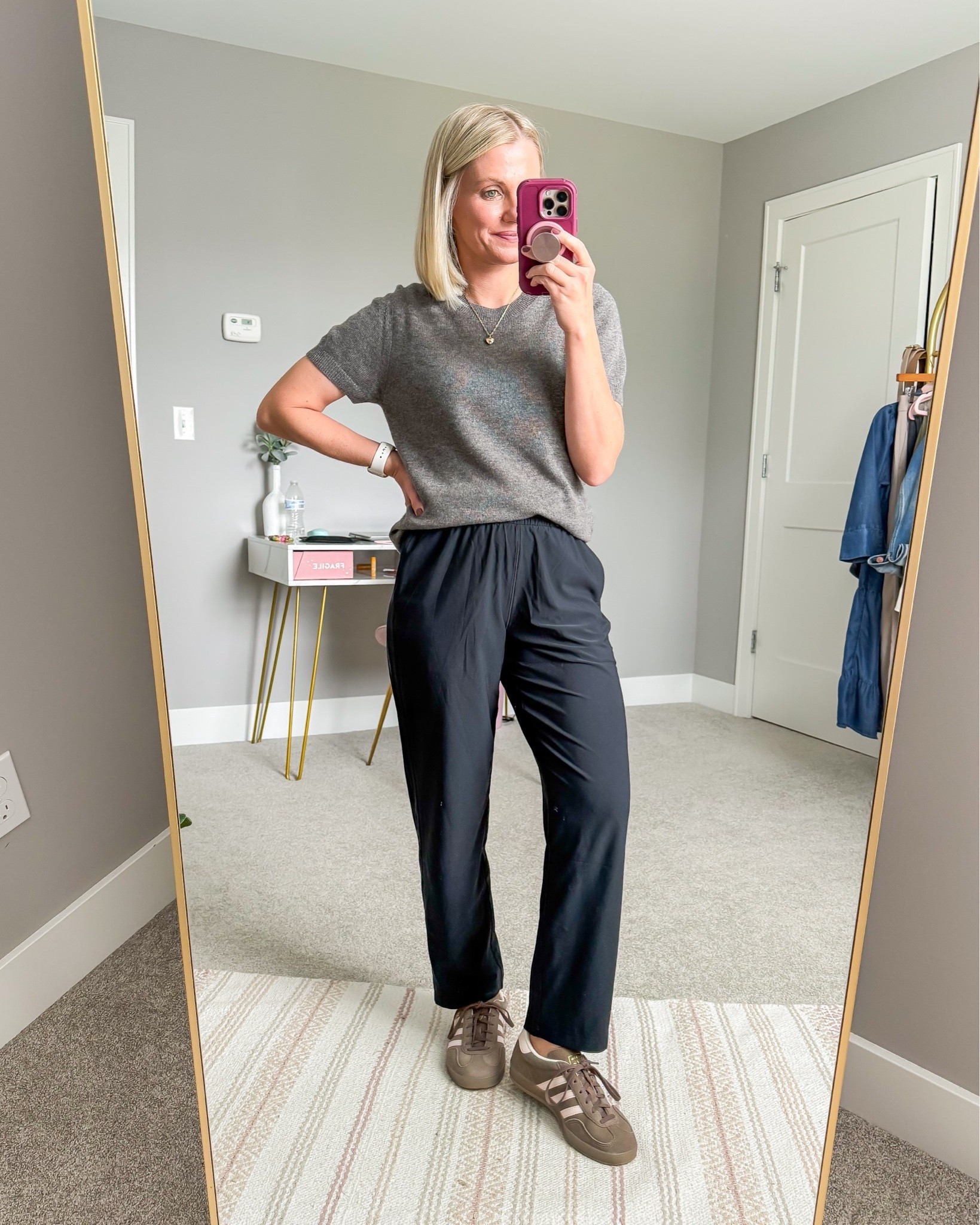 What I wore this week! 
Cashmere tee- medium 
Pants- xsmall/27”

#LTKootd #LTKOver40 #LTKPetite