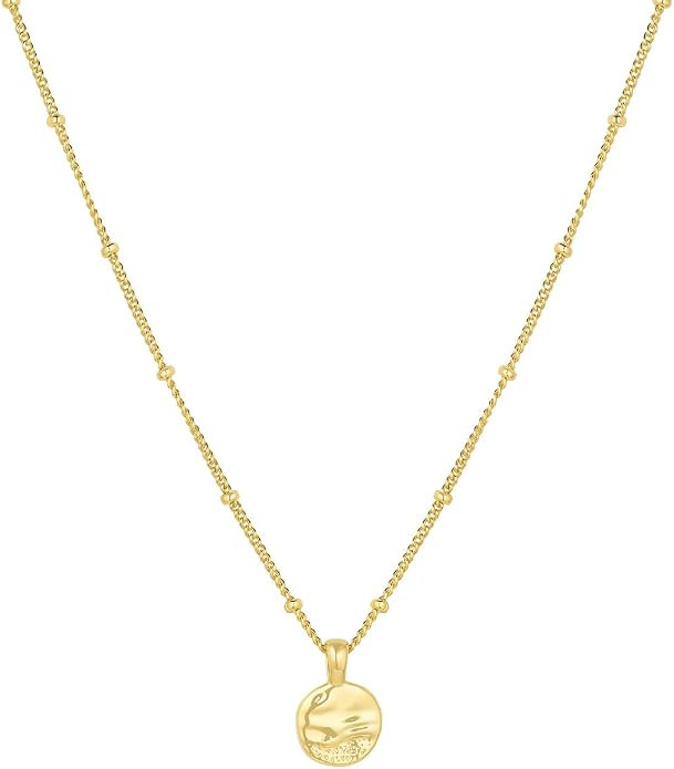 gorjana - Shorebreak Necklace 16 inch - 18k Gold Plated Brass - Ocean-Inspired Design- Versatile ... | Amazon (US)