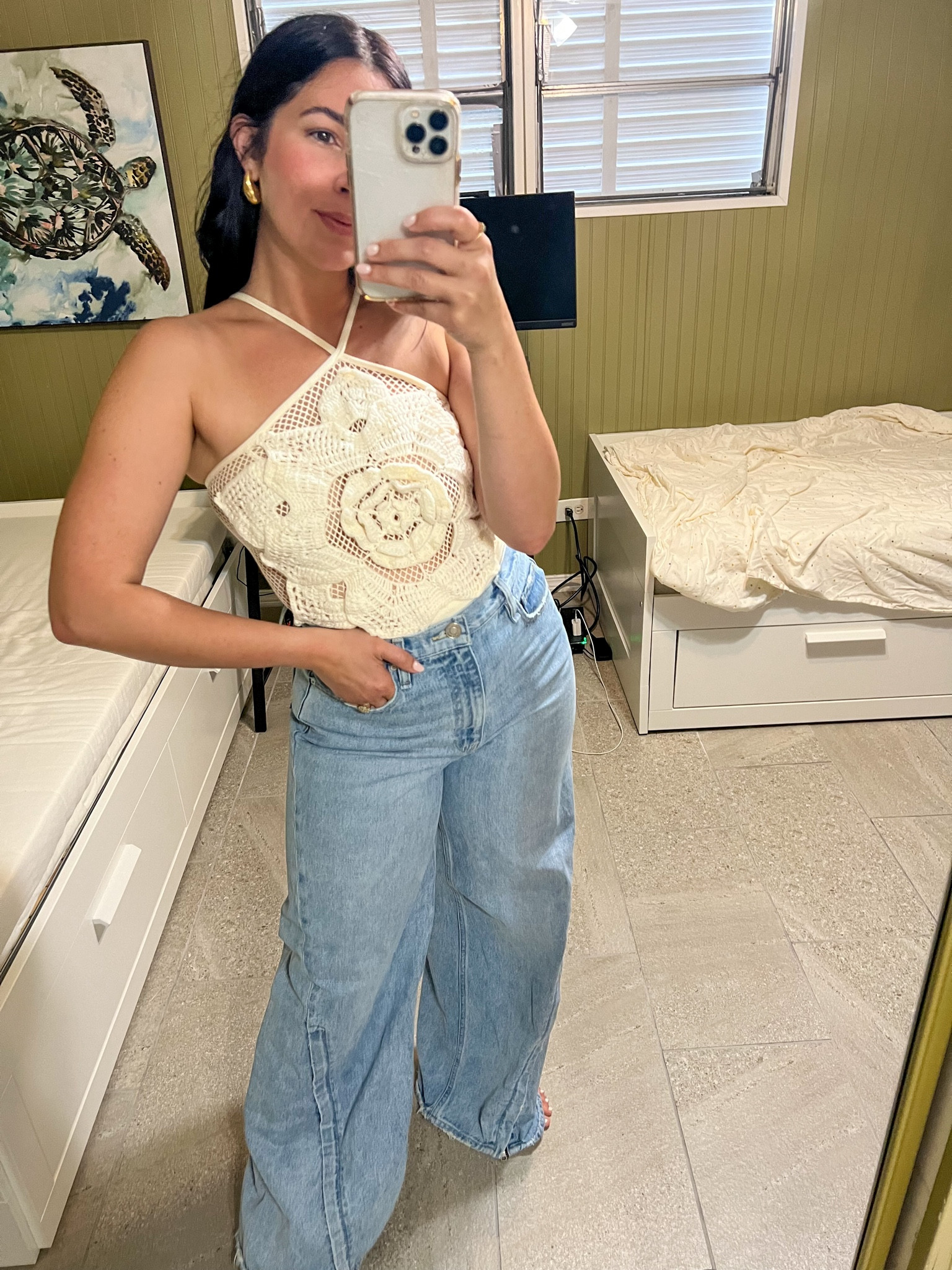 This one was saved under drafts! I love this bodysuit!!! Okay full disclosure the back is knotted (love it) so I did not wear a bra, the flower hit right where I needed it to! So be mindful if you plan on purchasing this baby (it’s worth it). I paired it with jeans but I’ve also worn it with a skirt and boots. 

Runs  small.

#LTKFindsUnder100 #LTKPetite #LTKStyleTip