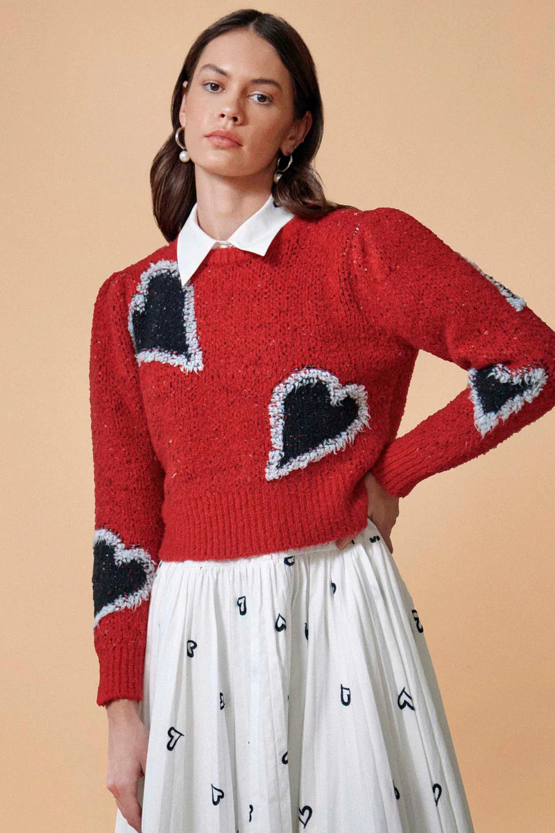 Esme Sweater | Heart Sweater | Hunter Bell | Hunter Bell