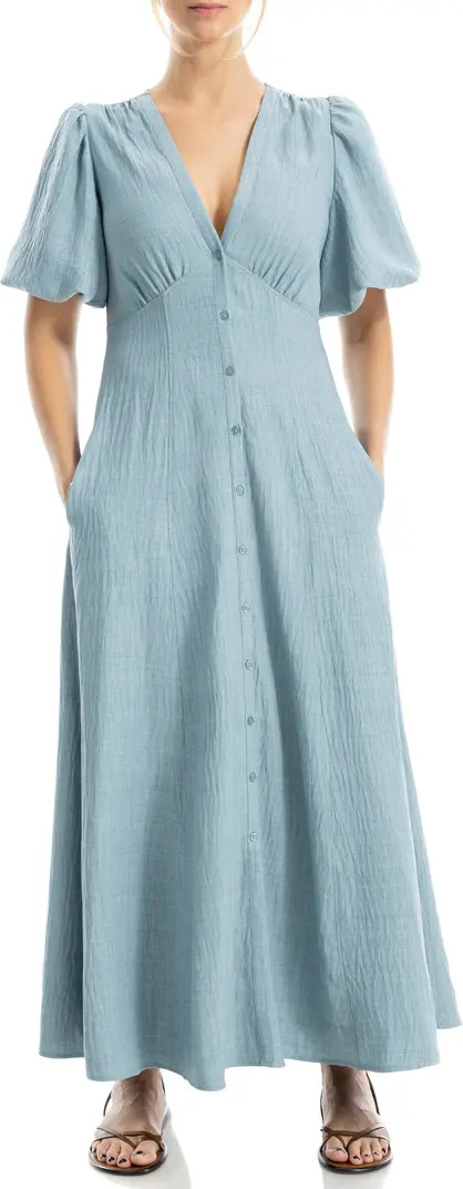 MAX STUDIO Bubble Sleeve Maxi Dress | Nordstromrack | Nordstrom Rack