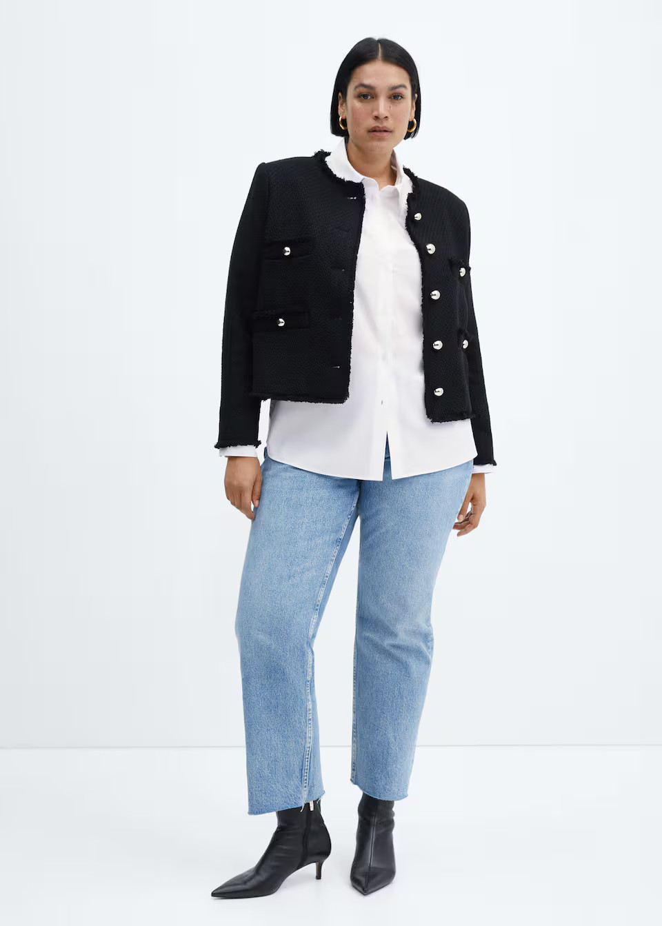 Regular cotton lyocell-blend shirt -  Women | Mango USA | MANGO (US)