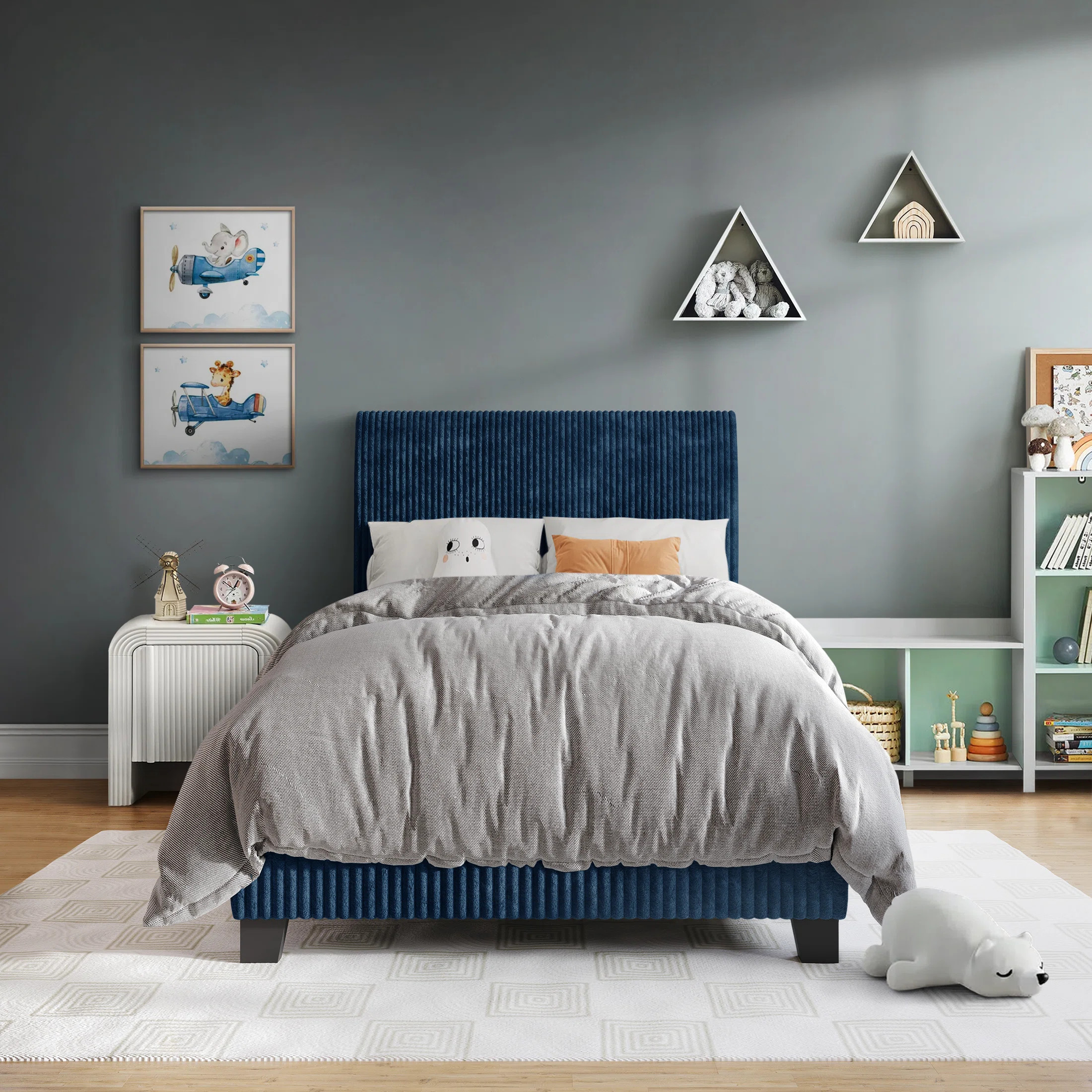 Pravesh Corduroy Upholstered Bed | Wayfair North America
