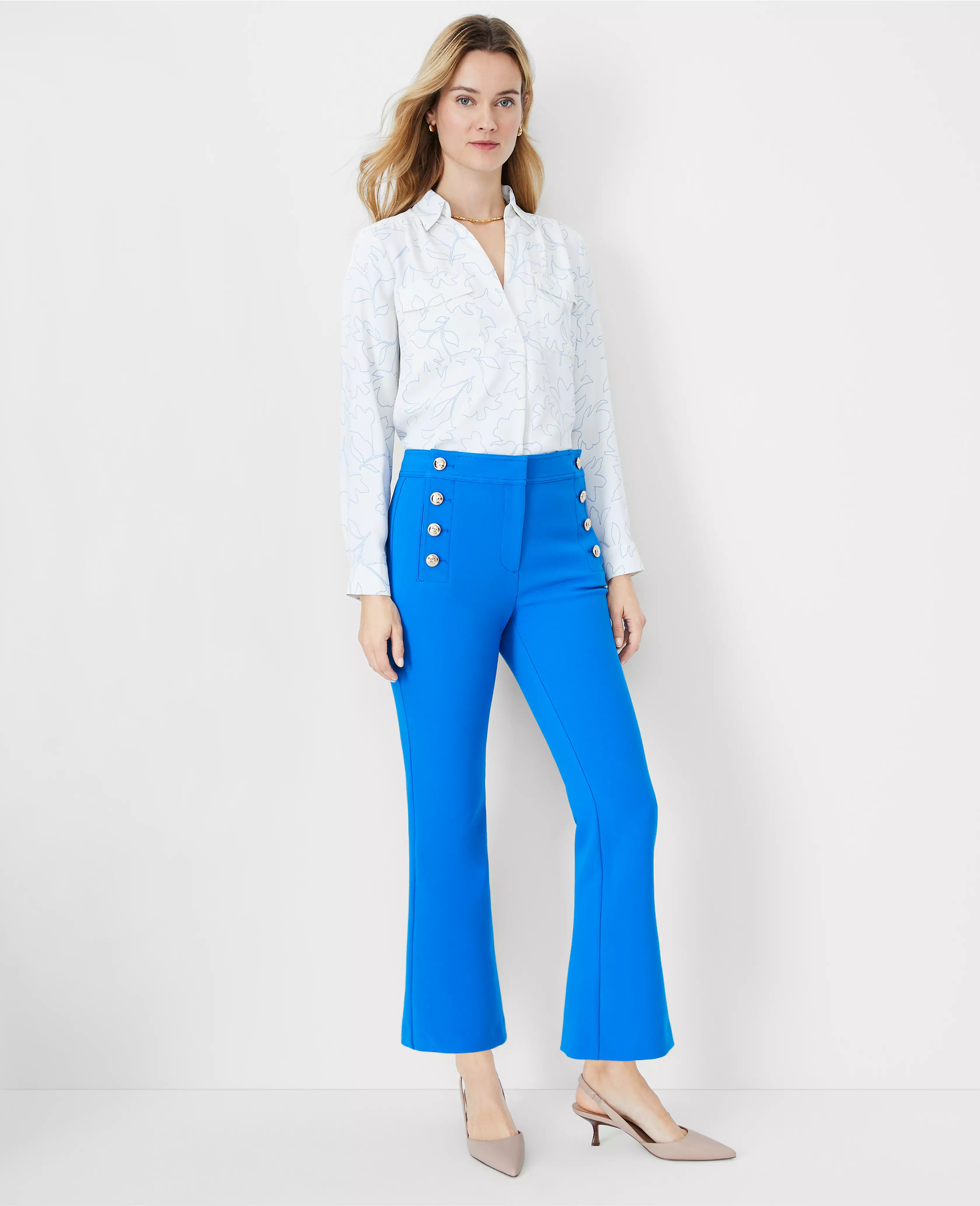 The Sailor Flared Ankle Pant | Ann Taylor (US)