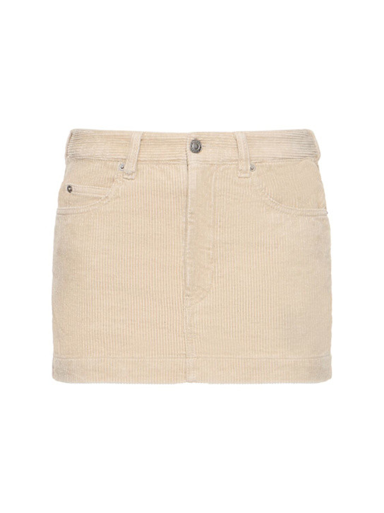 Rania corduroy cotton linen mini skirt - Marant Etoile - Women | Luisaviaroma | Luisaviaroma