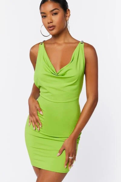 Cowl Neck Crisscross Mini Dress | Forever 21 (US)