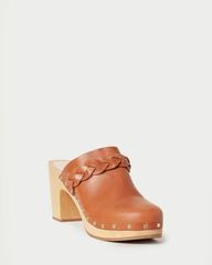 Merrill Cognac Heeled Braid Clog | Loeffler Randall