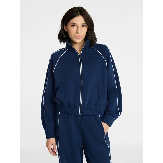 Avia Women's ScubaKnit Track Jacket, Sizes XS-XXXL | Walmart (US)