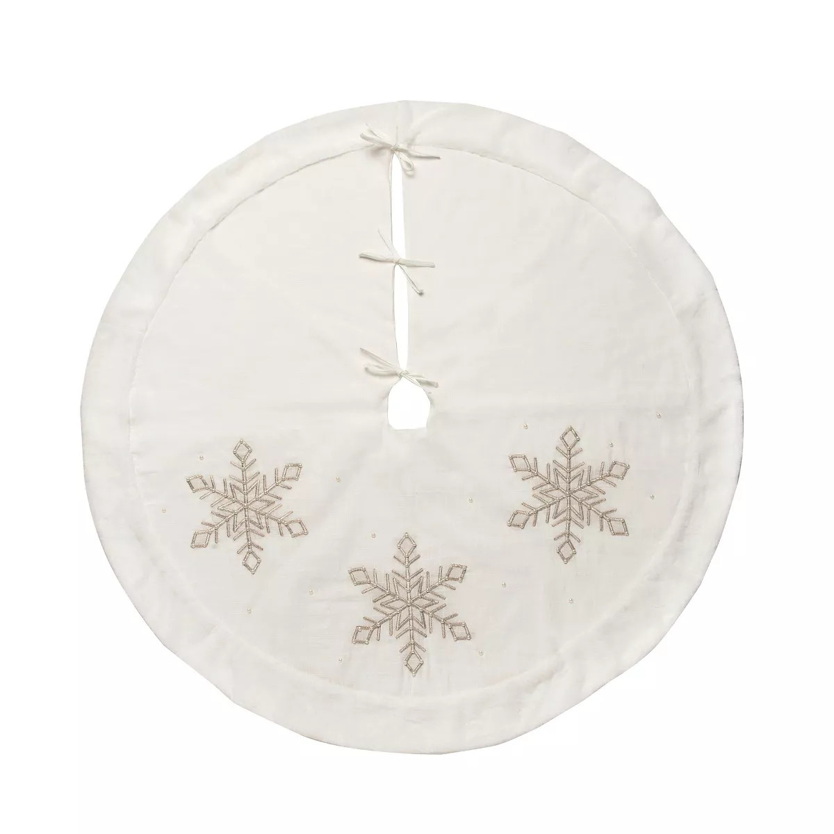 C&F Home Champagne Snowflake Tree skirt | Target