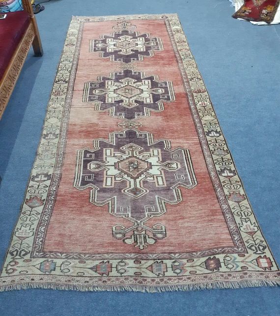 Runner Rug 4.4'×11.2' Feet Anatolian Carpet Rug Decorative Rug Turkish Carpet Rug Ethnic Rug Kil... | Etsy (US)