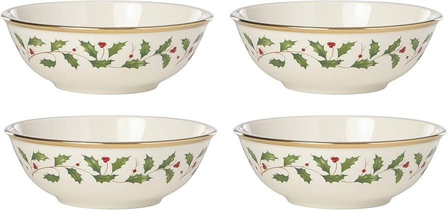 Lenox 897082 Holiday Dinnerware Place Setting Bowls, Set of 4, Christmas | Amazon (US)
