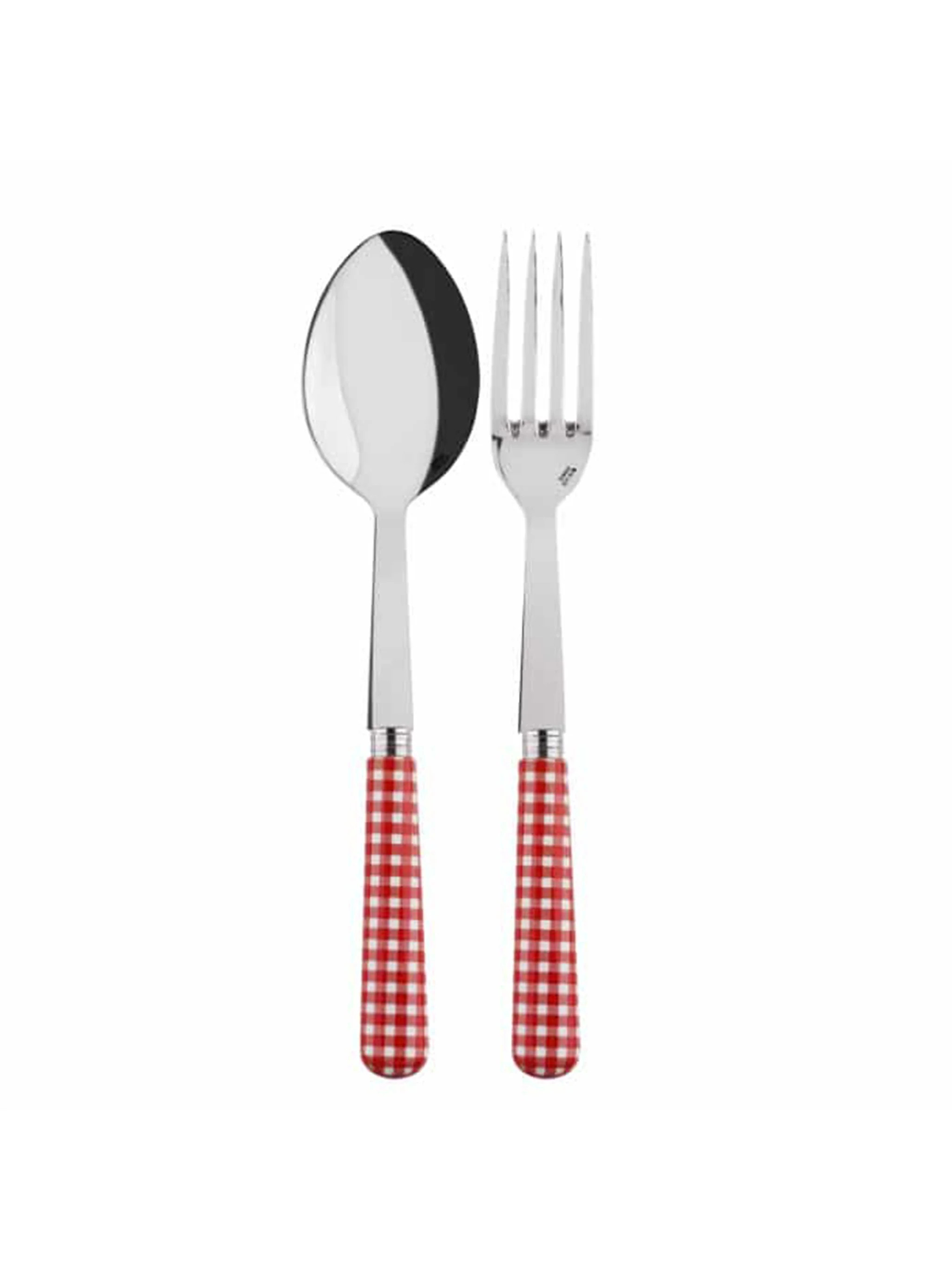 Sabre Paris Gingham Red Serving Set | Weston Table