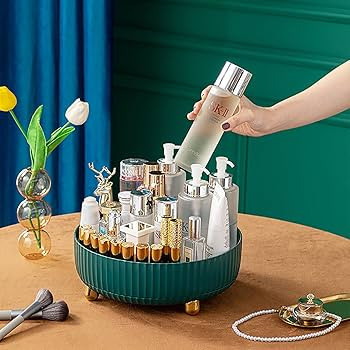 Anyoifax Makeup Perfume Organizer Tray 360 Degree Rotating Lazy Susan Skincare Lotion Organizer S... | Amazon (US)