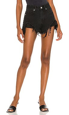 superdown Quinn Denim Shorts in Vintage Black Wash from Revolve.com | Revolve Clothing (Global)
