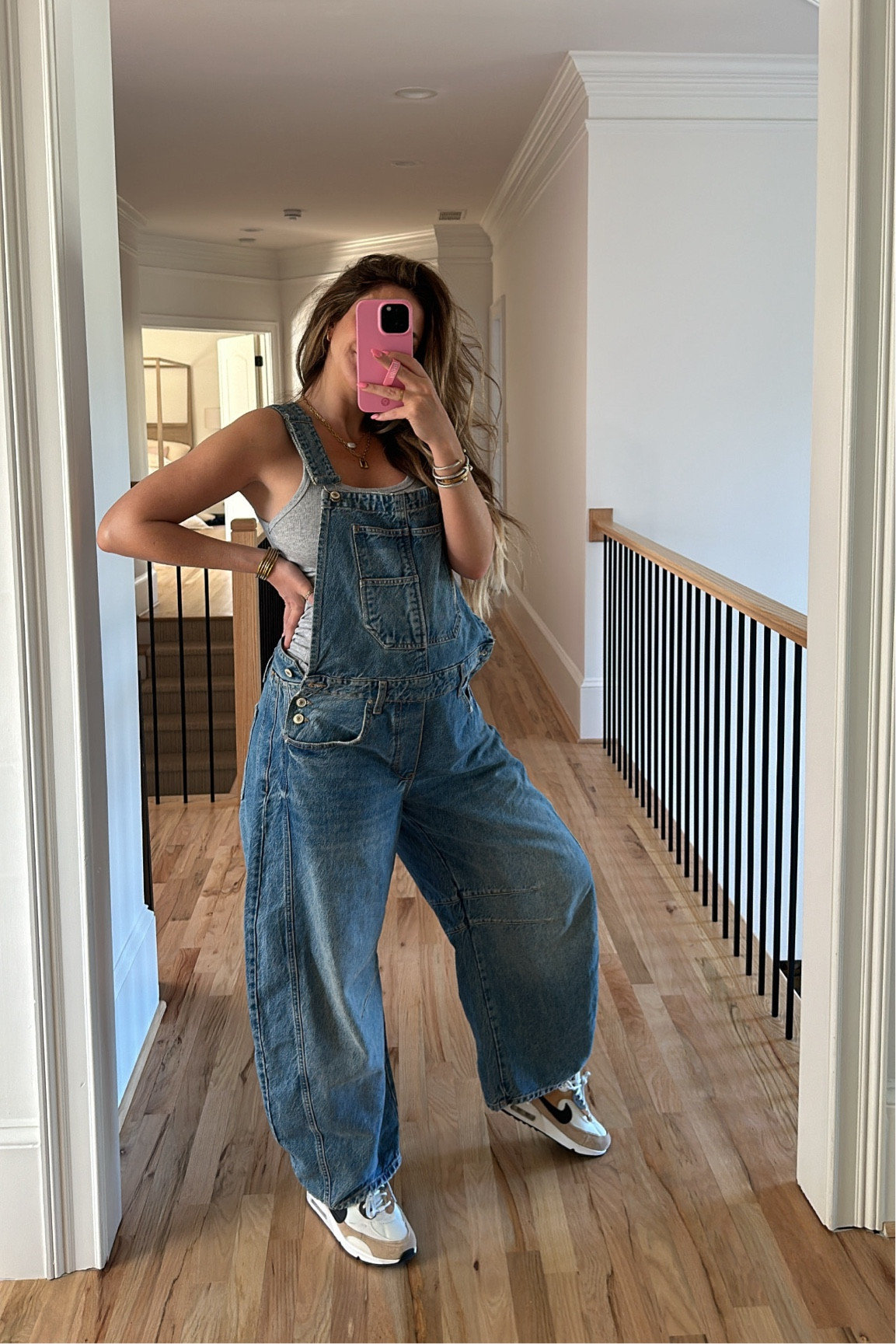 Bump friendly overalls - sized up to a medium 

#LTKbump #LTKfindsunder100 #LTKbaby