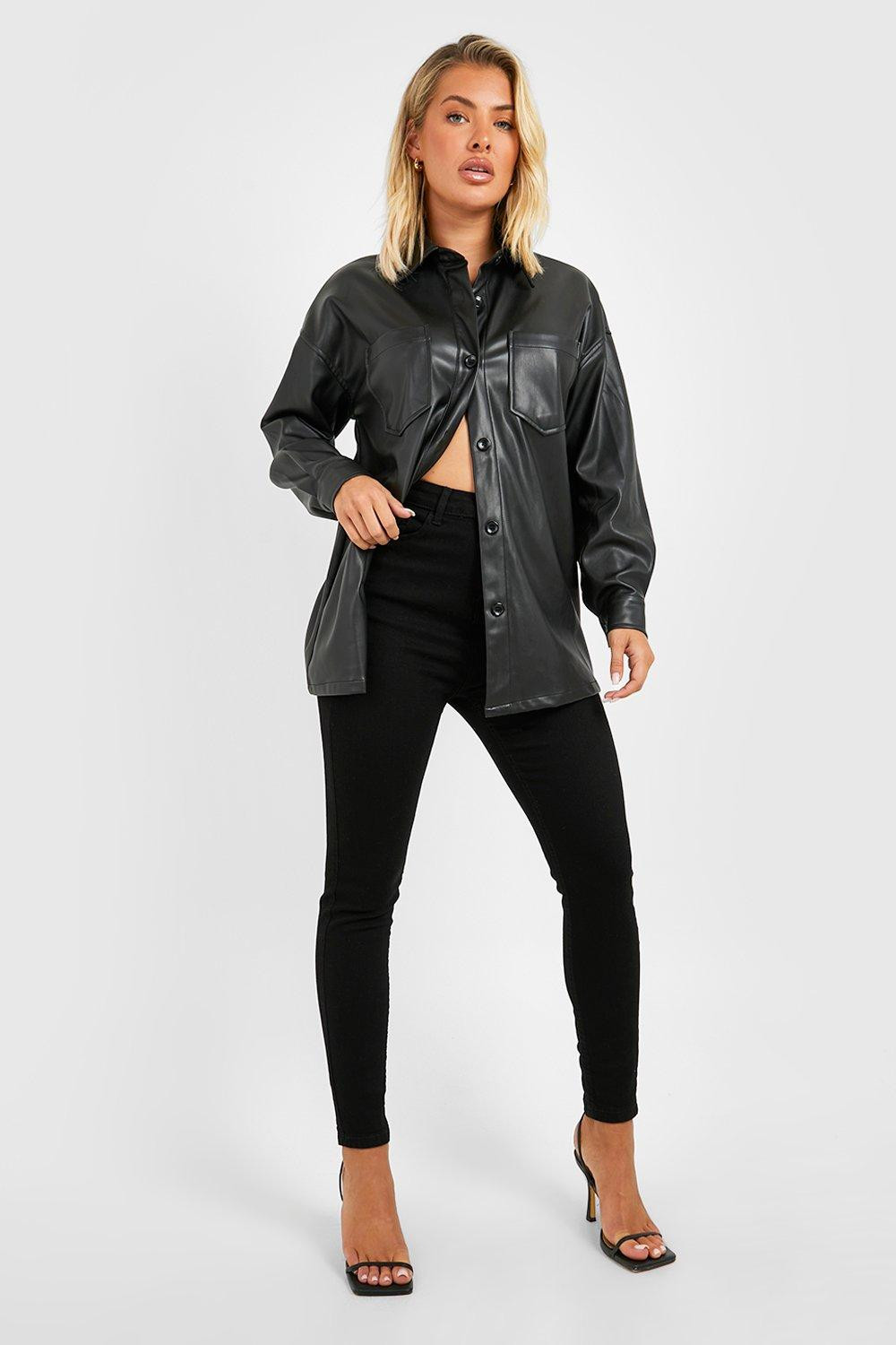 Womens Butt Shaper High Rise Stretch Skinny Jean - Black - 2 | Boohoo.com (US & CA)