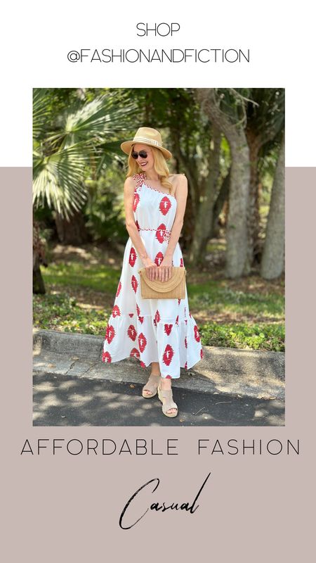 Boho one shoulder maxi dress. From Amazon. Wearing size small fit TTS. Lots of colors and sizes. Great wedding guest dress. Spring outfit. Summer outfit. Travel outfit.

#LTKSeasonal #LTKFestival #LTKwedding