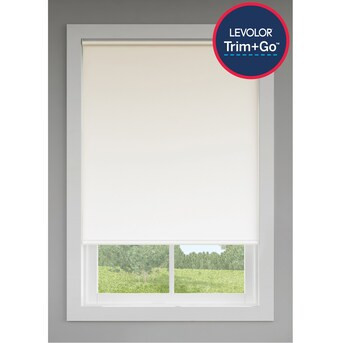 LEVOLOR 37-in x 78-in Cream Room Darkening Cordless Roller Shade | Lowe's