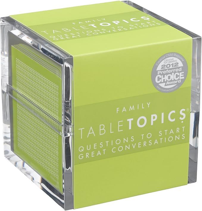 TableTopics Family - 135 Conversation Starter Cards for Game Night, Mealtime, Building Parent-chi... | Amazon (US)