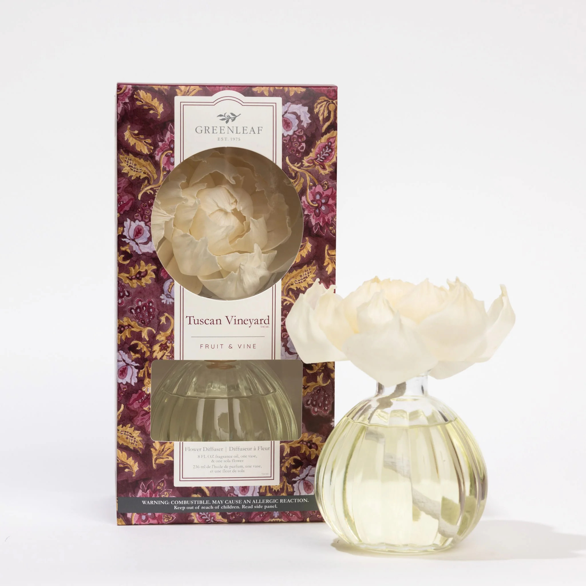 Tuscan Vineyard Flower Diffuser | Greenleaf Gifts