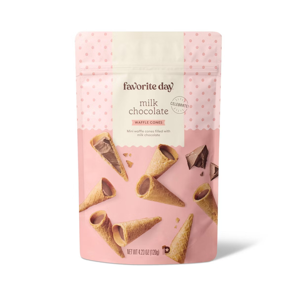 Milk Chocolate Filled Waffle Cones - 4.23oz - Favorite Day™ | Target