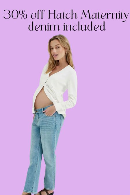 Hatch Maternity including denim is 30% off with CYBER30! Loving these under the bump side panel style cropped jeans. The light wash is gorgeous and will be great if you’re pregnant.

#LTKsalealert #LTKCyberWeek #LTKbump
