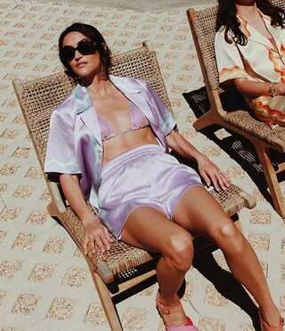 Gianni Bini x DANNIJO Capri Printed Mid Rise Pull-On Satin Shorts | Dillard's | Dillard's