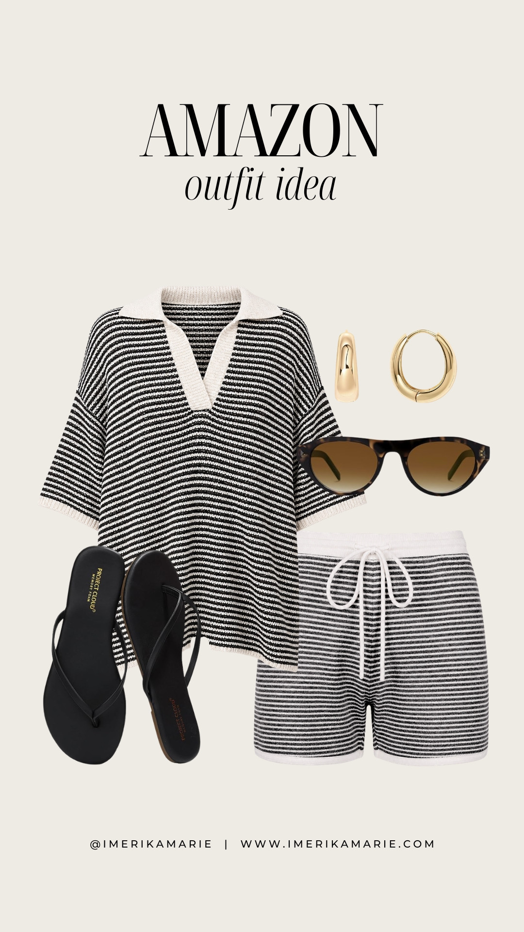 Amazon Outfit Idea

What to wear to the beach, pool, or casual summer day.

Striped matching set, black flip flops, and sunglasses. 

 #LTKootd #LTKSeasonal #LTKSwim