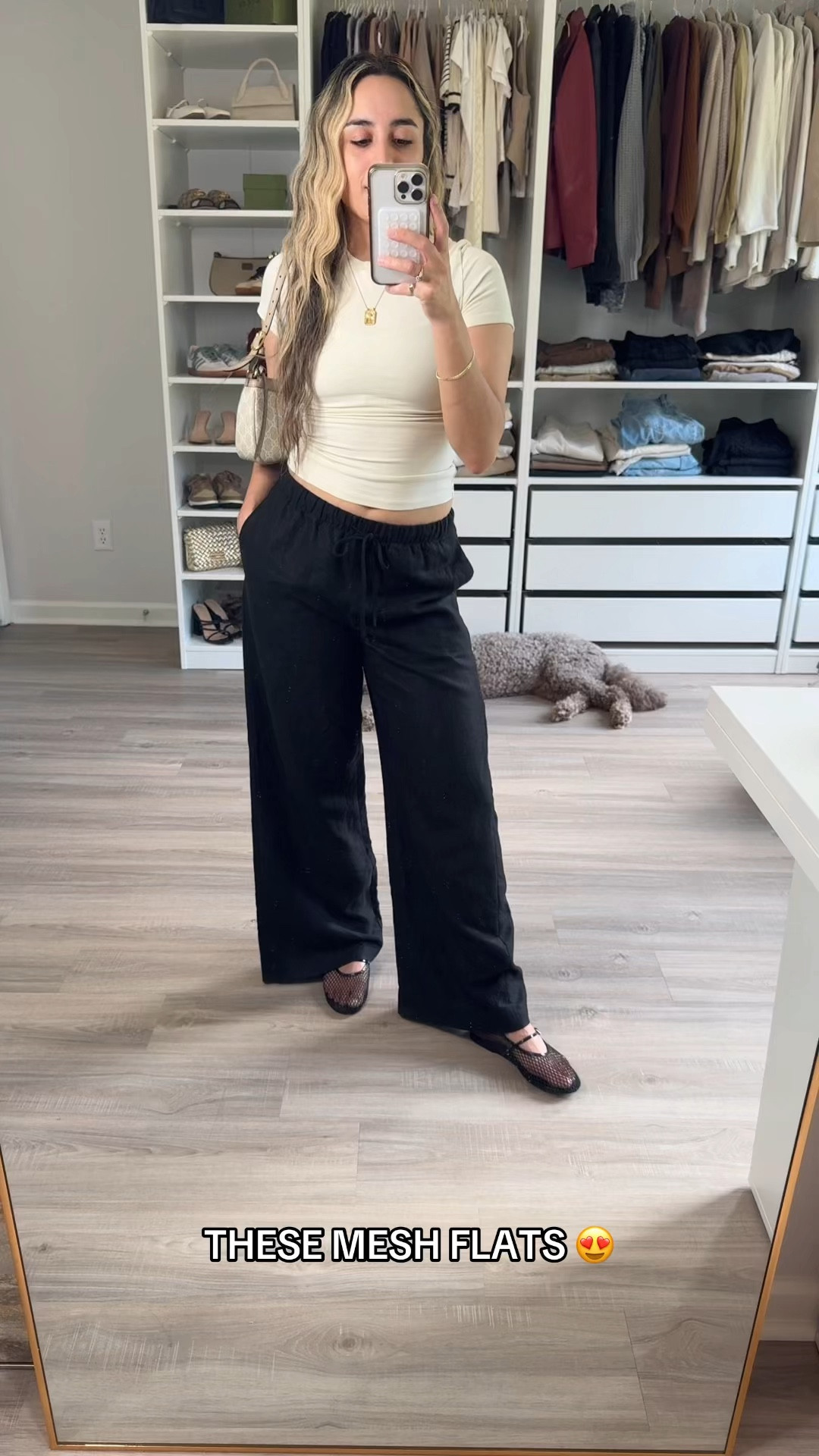 My Steve Madden mesh Mary Jane ballet flats with the linen pants from artitzia were perfect together!  #summershoes

#LTKShoeCrush #LTKStyleTip #LTKFindsUnder100