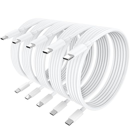 Apple USB C to C Cable 5Pack 10 FT,Long Type C Charging Cord Fast Charger for iPhone 15/15 Pro Ma... | Amazon (US)