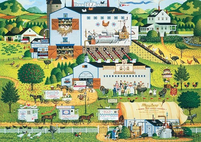 Buffalo Games - Charles Wysocki - Sunny Side Up - 300 Large Piece Jigsaw Puzzle | Amazon (US)