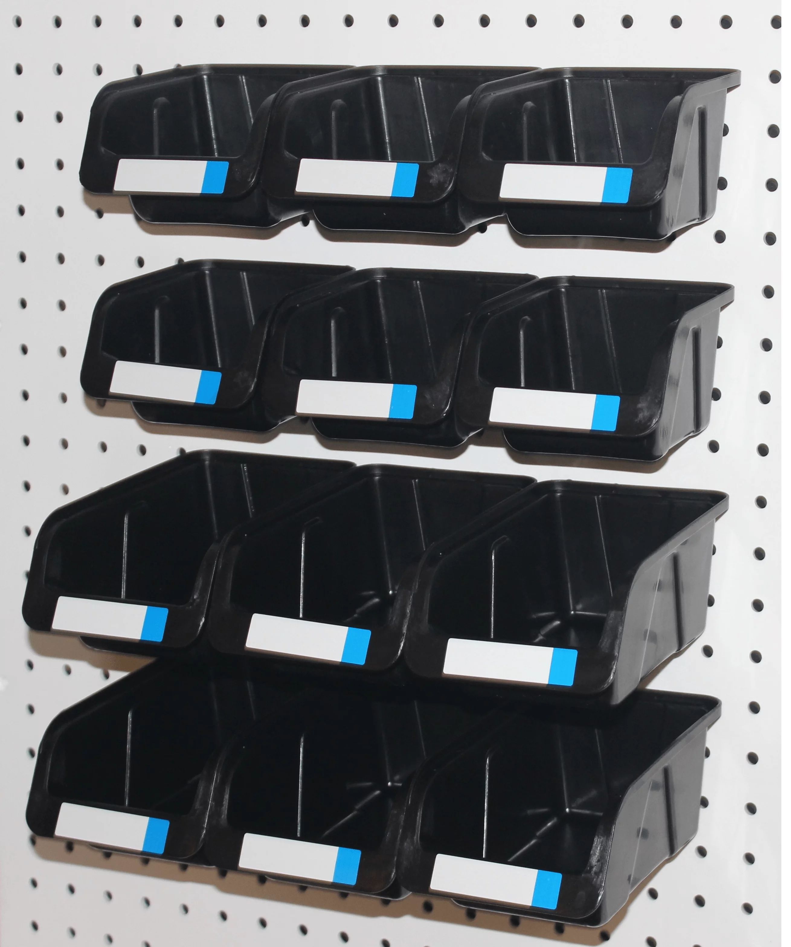 WallPeg Pegboard Bins - 12 Pack - Hooks to Peg Board - Organize Hardware, Accessories, Workbench,... | Walmart (US)