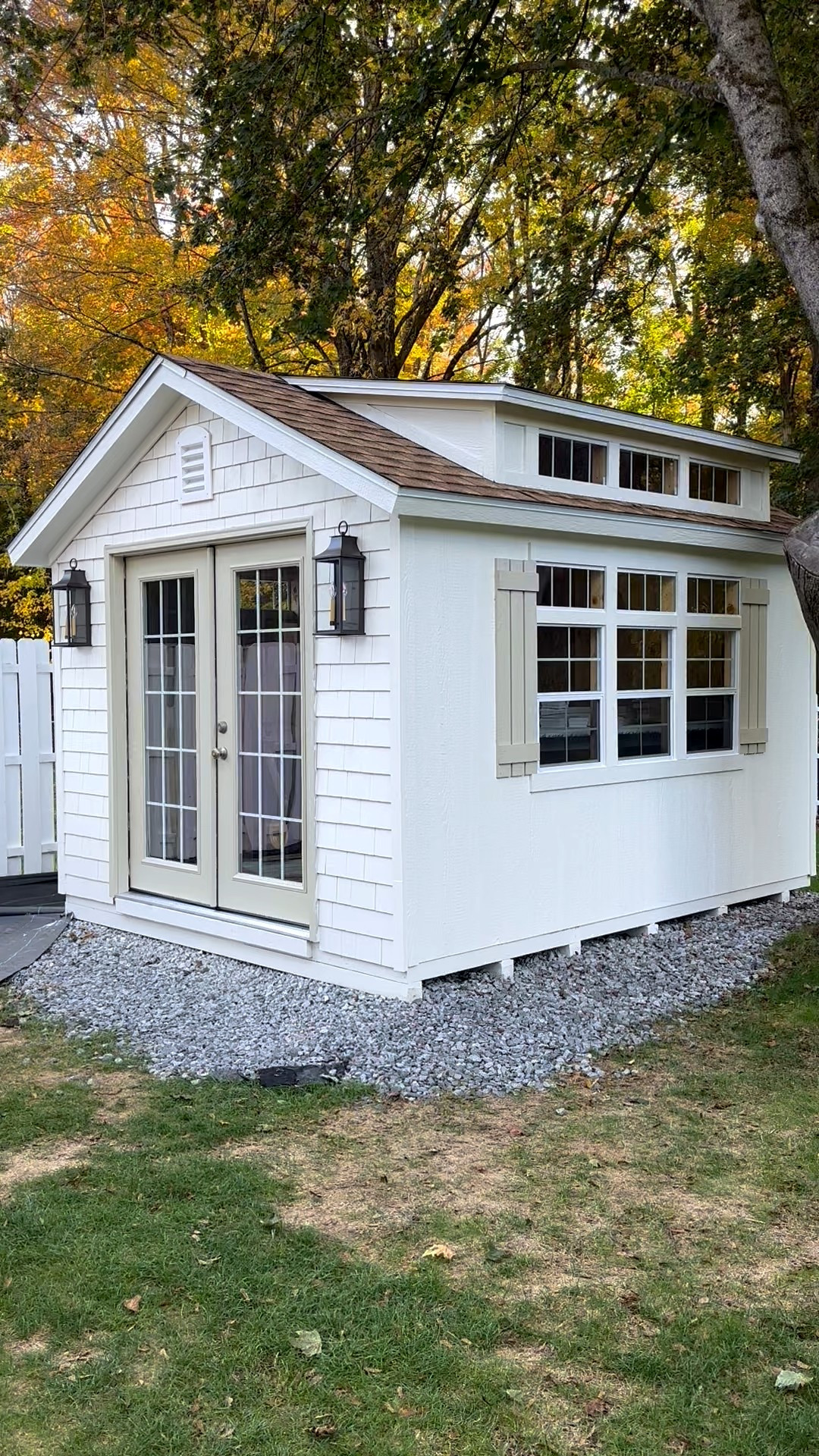 The diy garden shed is coming along! We used a kit from The Home Depot and customized it with new doors and cedar siding.  

Backyard garden, garden shed 

#LTKHome #LTKSeasonal #LTKSaleAlert