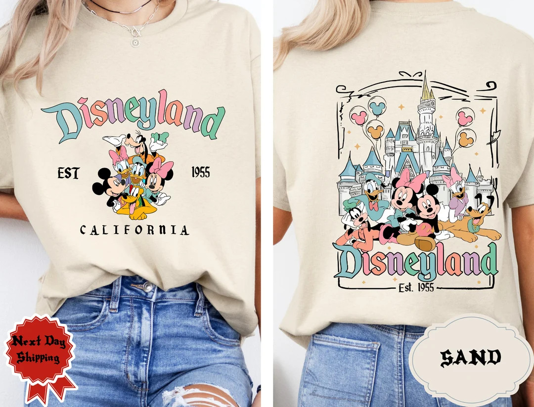 Disneyland California T Shirt, Disneyland Est. 1955 Shirt, Disneyworld Shirt, Disney Shirt, Micke... | Etsy (US)