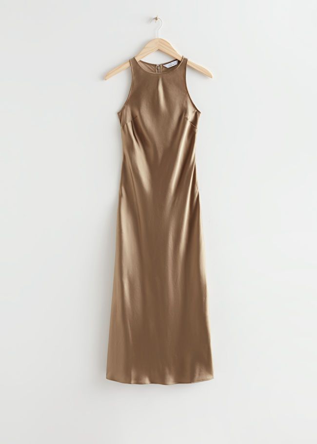Midi-Trägerkleid aus Satin | & Other Stories (DE + FR)
