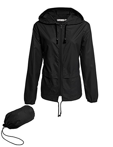 Avoogue Raincoat Women Lightweight Waterproof Rain Jackets Packable Outdoor Hooded Windbreaker | Amazon (US)