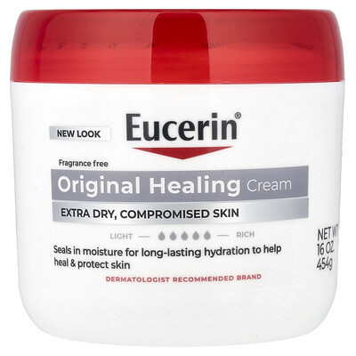 Eucerin, Original Healing Cream, Extremely Dry, Compromised Skin, Fragrance Free, 16 oz (454 g) | iHerb