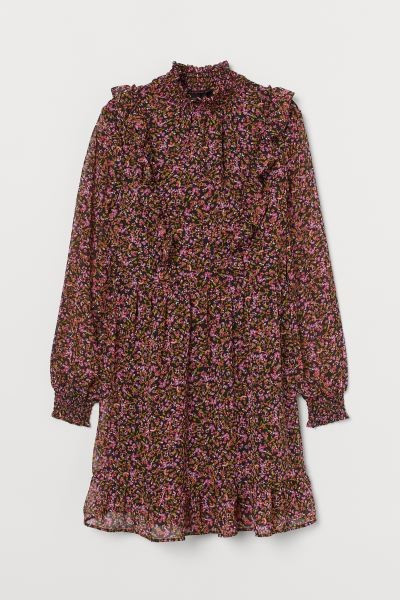 Flounced Chiffon Dress | H&M (US + CA)